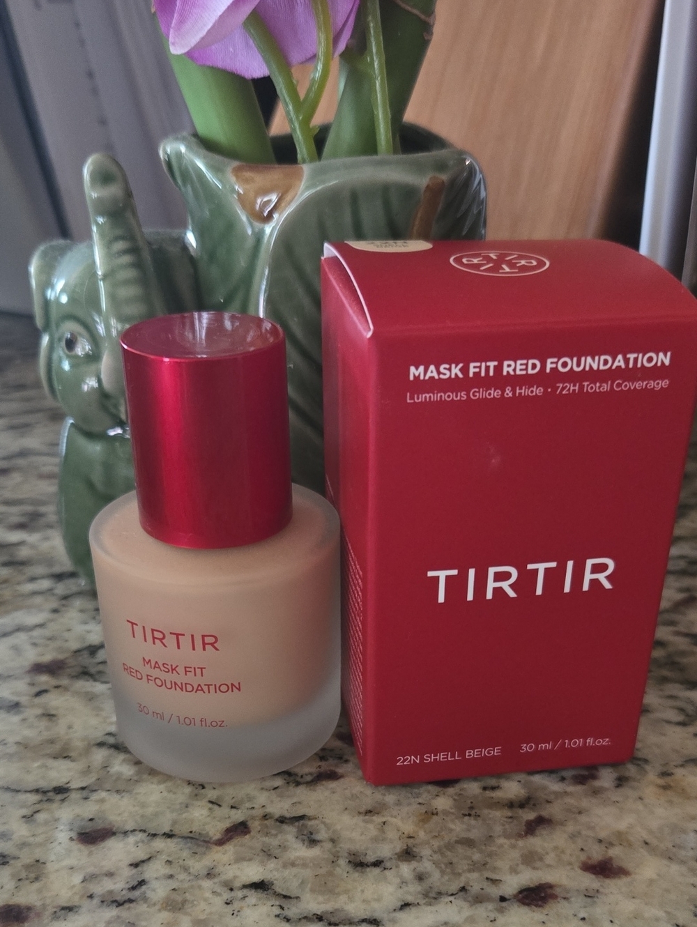 TIRTIR Mask Fit Red Foundation 30 ml / 1.01 fl. oz. - 22N Shell Beige **Like New